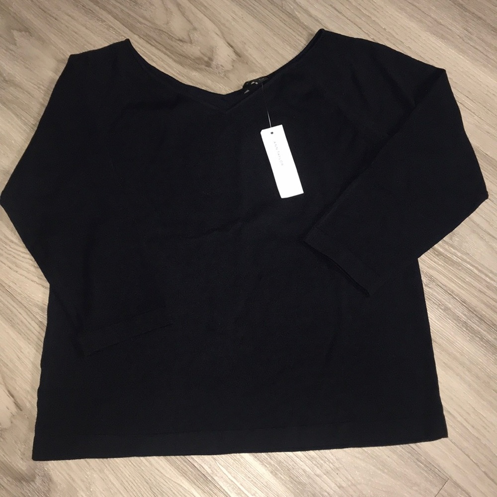 Ann Taylor Boatneck V-Neck-NEW w/TAGS/NEVER WORN - Picture 3 of 8